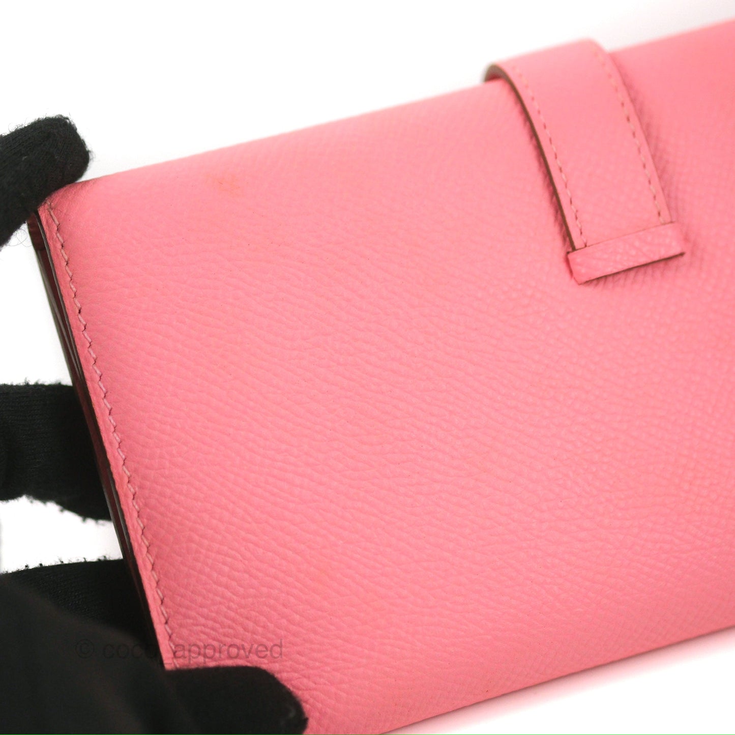 Hermès Bearn Soufflet Wallet Epsom Pink Gold Hardware