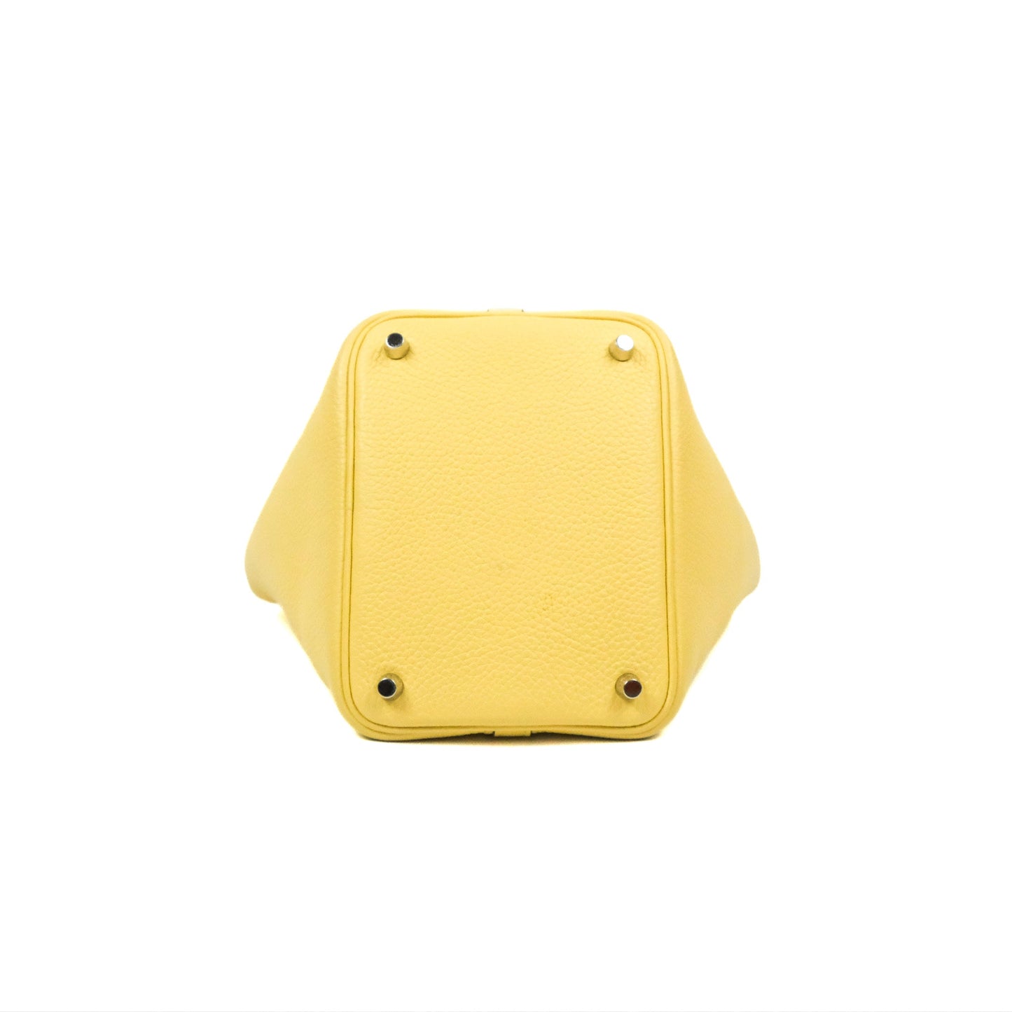 Hermès Picotin Lock 18 Jaune Poussin Taurillon Clemence Palladium Hardware
