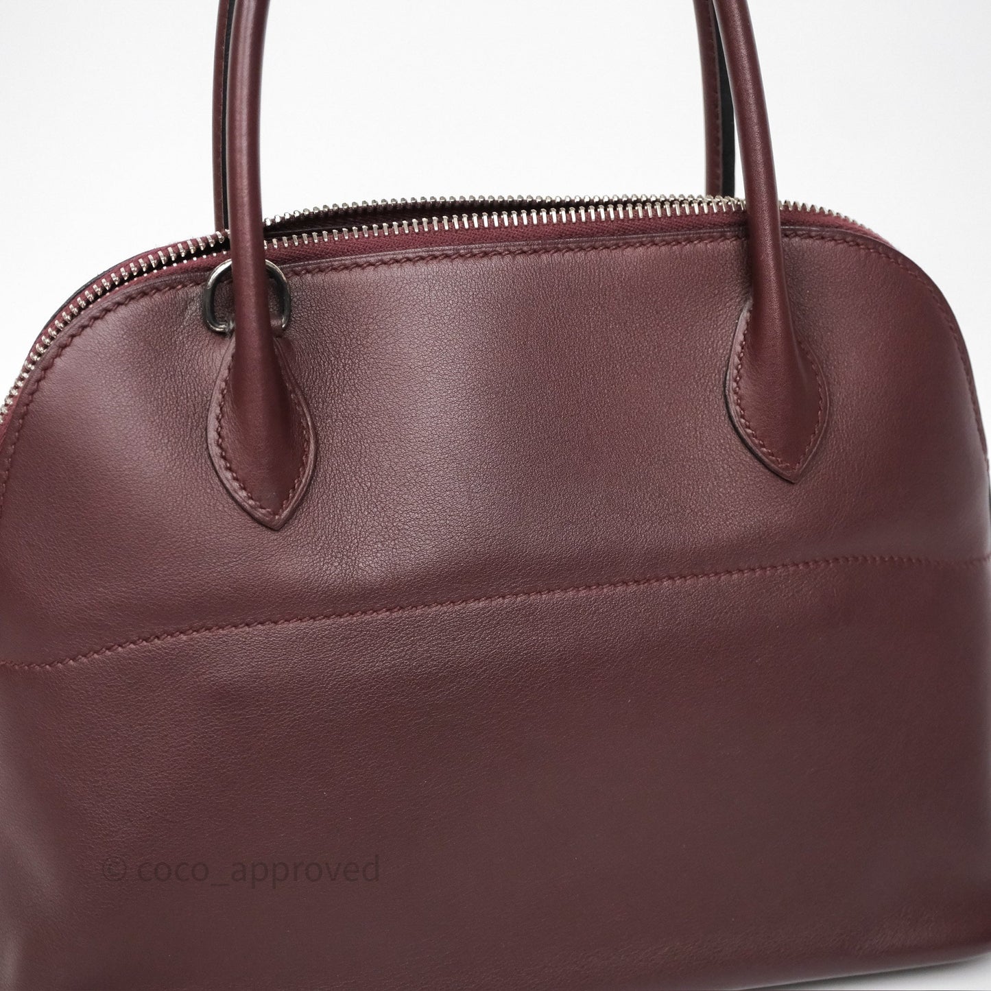 Hermès Bolide 27 Prune 58 Swift Palladium Hardware