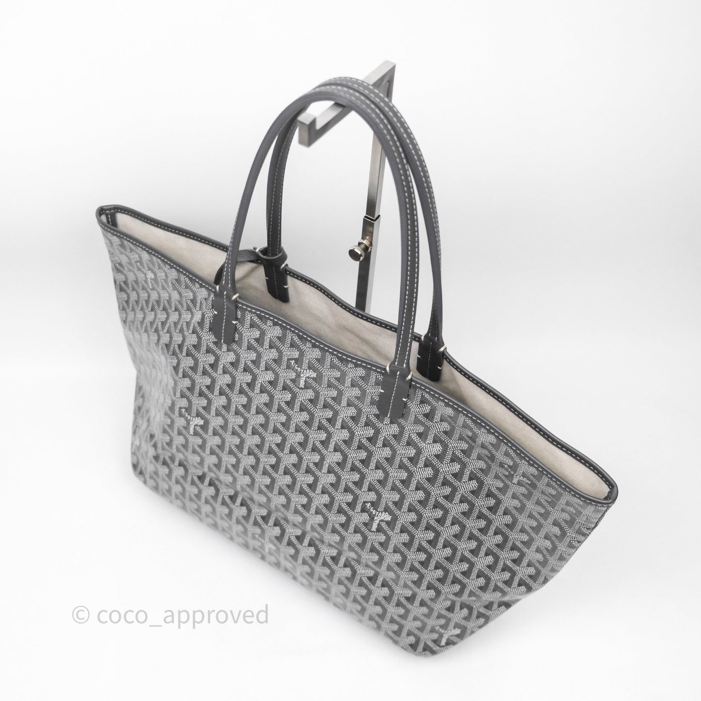 Goyard St Louis Tote PM Grey