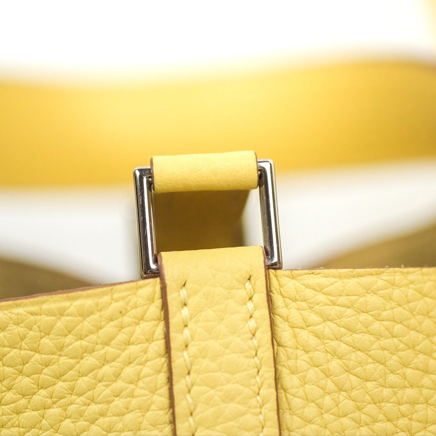 Hermès Picotin Lock 18 Jaune Poussin Taurillon Clemence Palladium Hardware