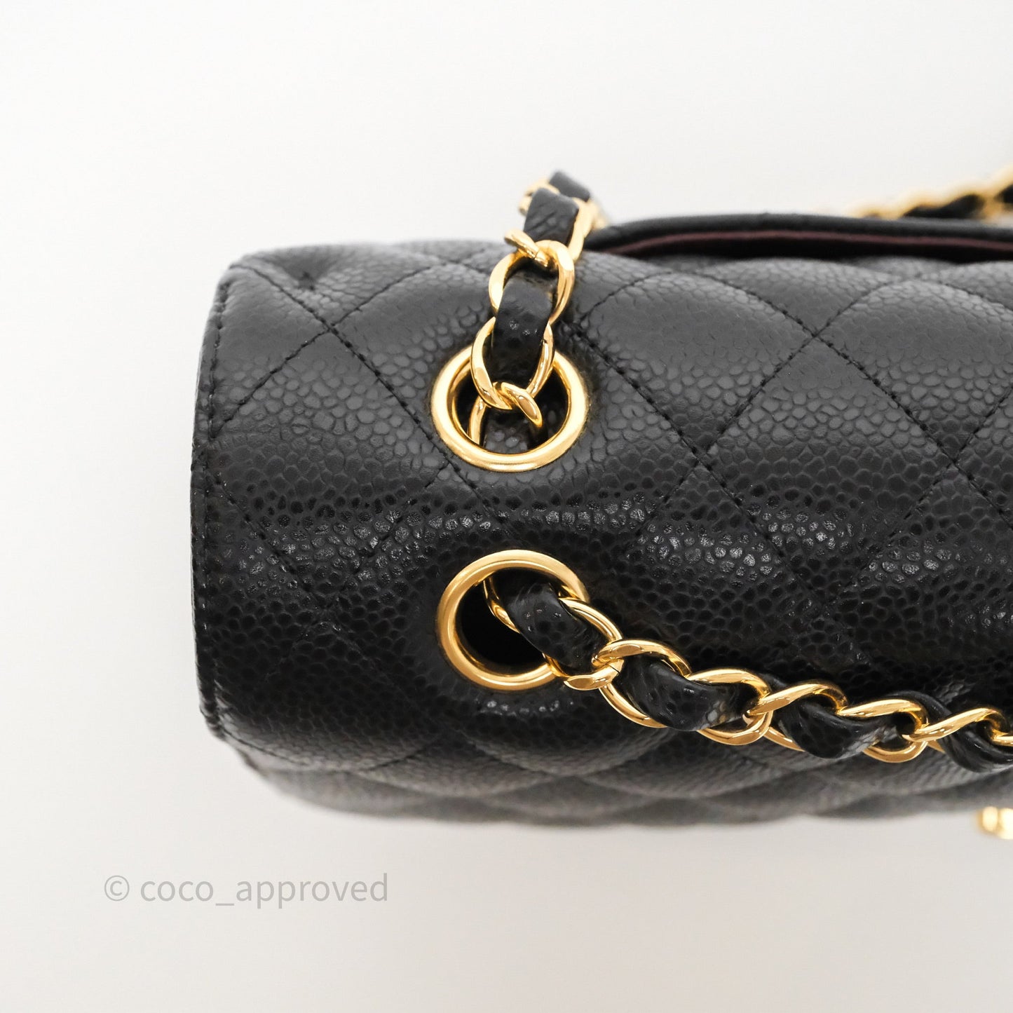 Chanel Classic M/L Medium Flap Quilted Black Caviar Gold Hardware