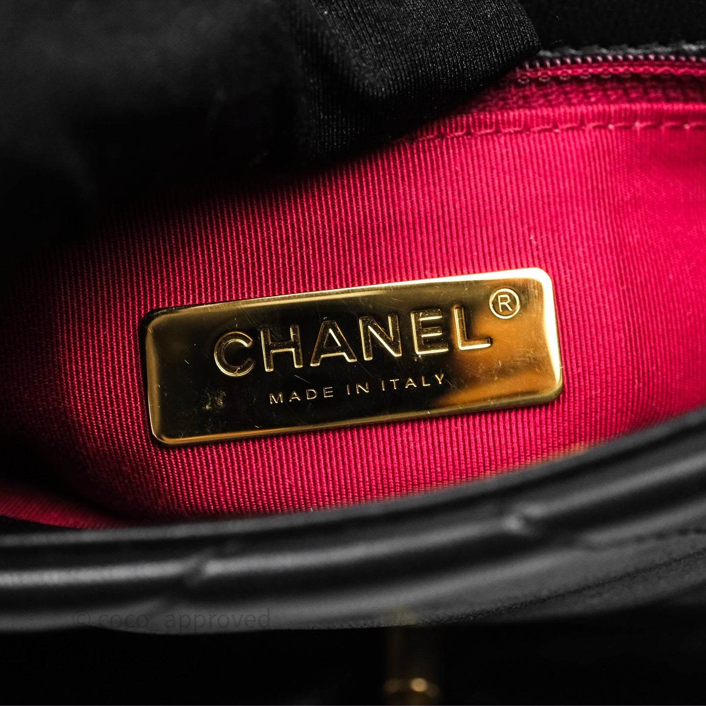 Chanel 19 Small Black Goatskin Mixed Hardware