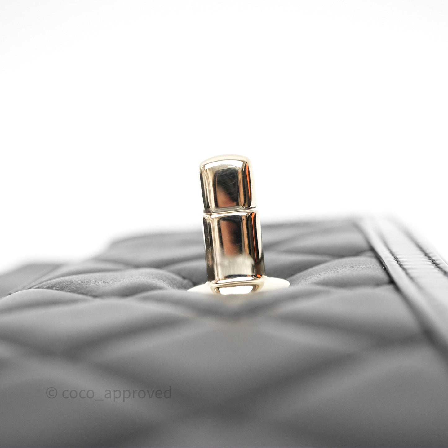 Chanel Mini Flap Bag Black Lambskin/Patent Gold Hardware
