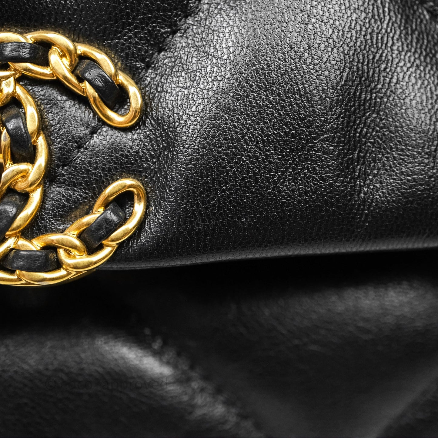 Chanel 19 Small Black Goatskin Mixed Hardware