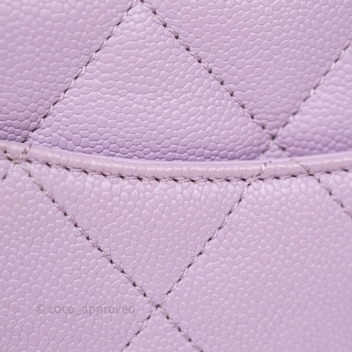 Chanel Heart Crush Mini Flap Bag Lilac Purple Caviar Aged Gold Hardware