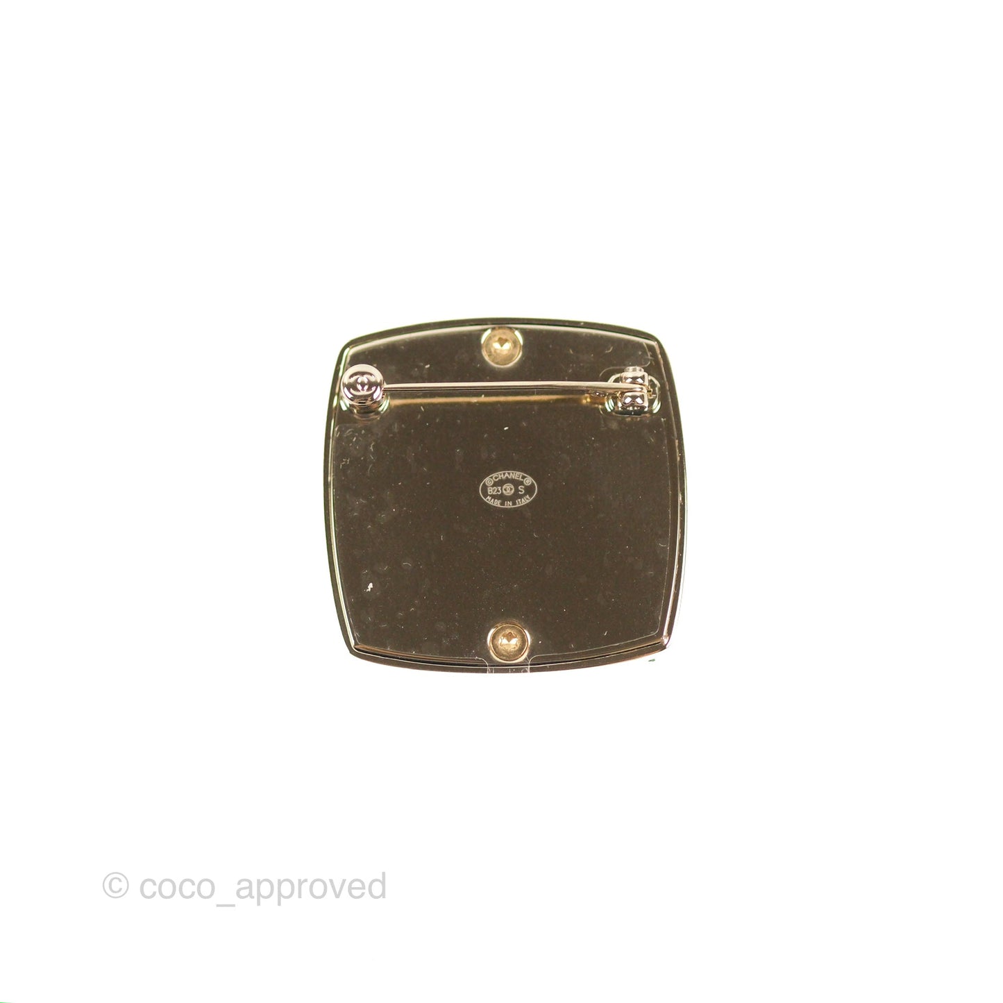 Chanel Eyeshadow Palette Pearl Crystal Brooch Gold Tone 23S