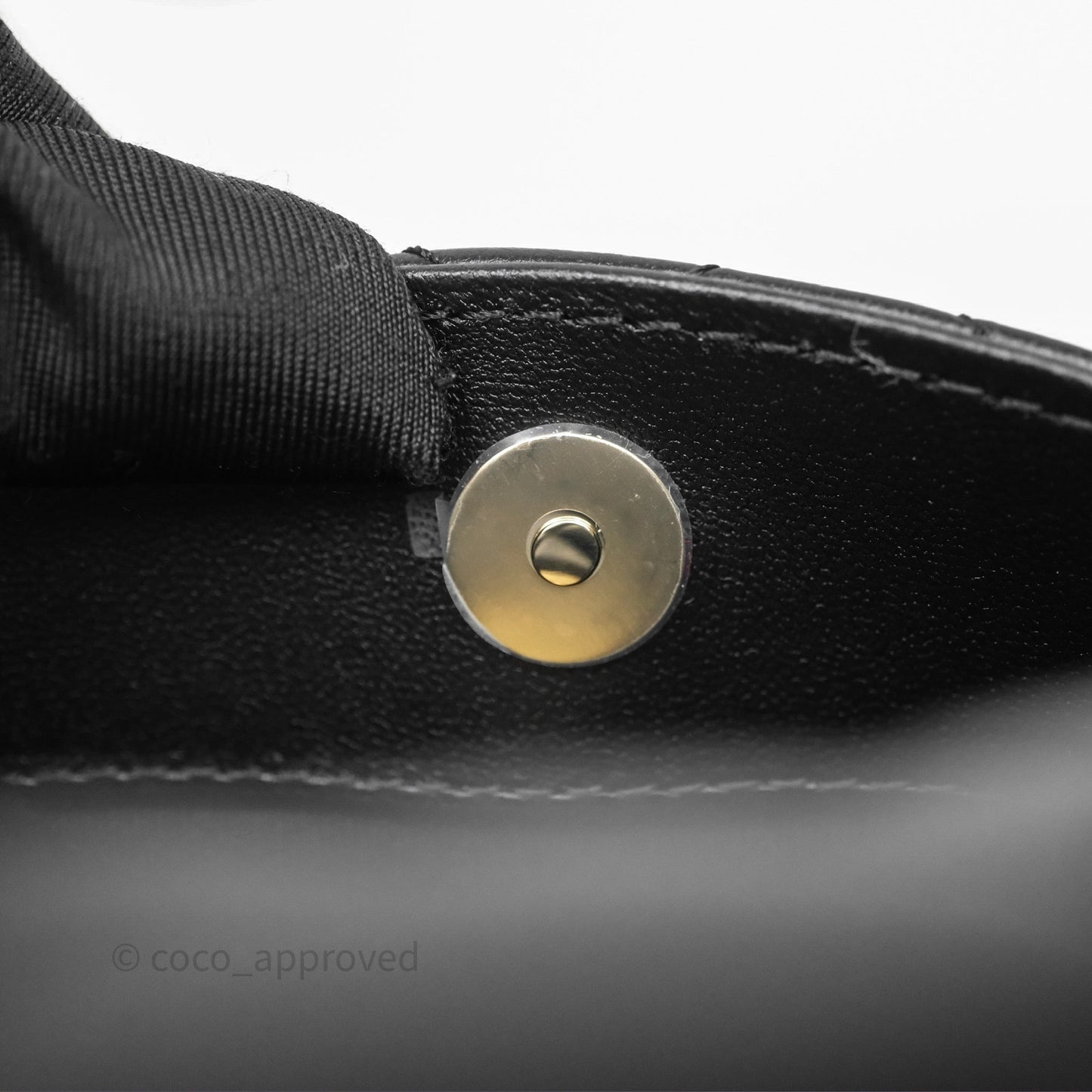 Chanel Mini Flap Bag Black Lambskin/Patent Gold Hardware