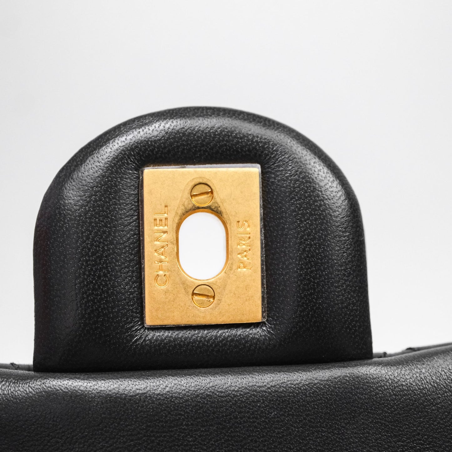 Chanel Pearl Crush Mini Square Quilted Black Lambskin Aged Gold Hardware
