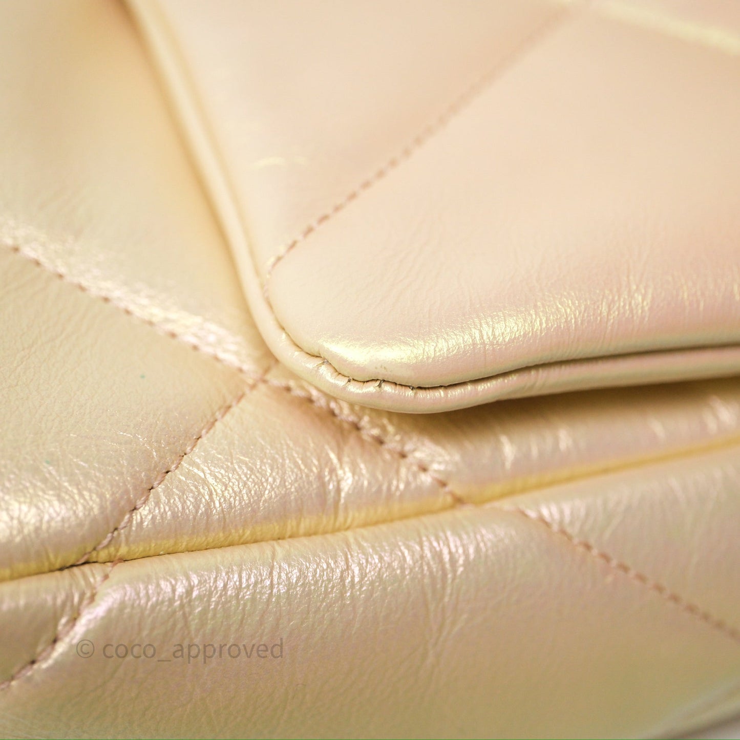 Chanel 19 Small Iridescent Pink Mixed Hardware