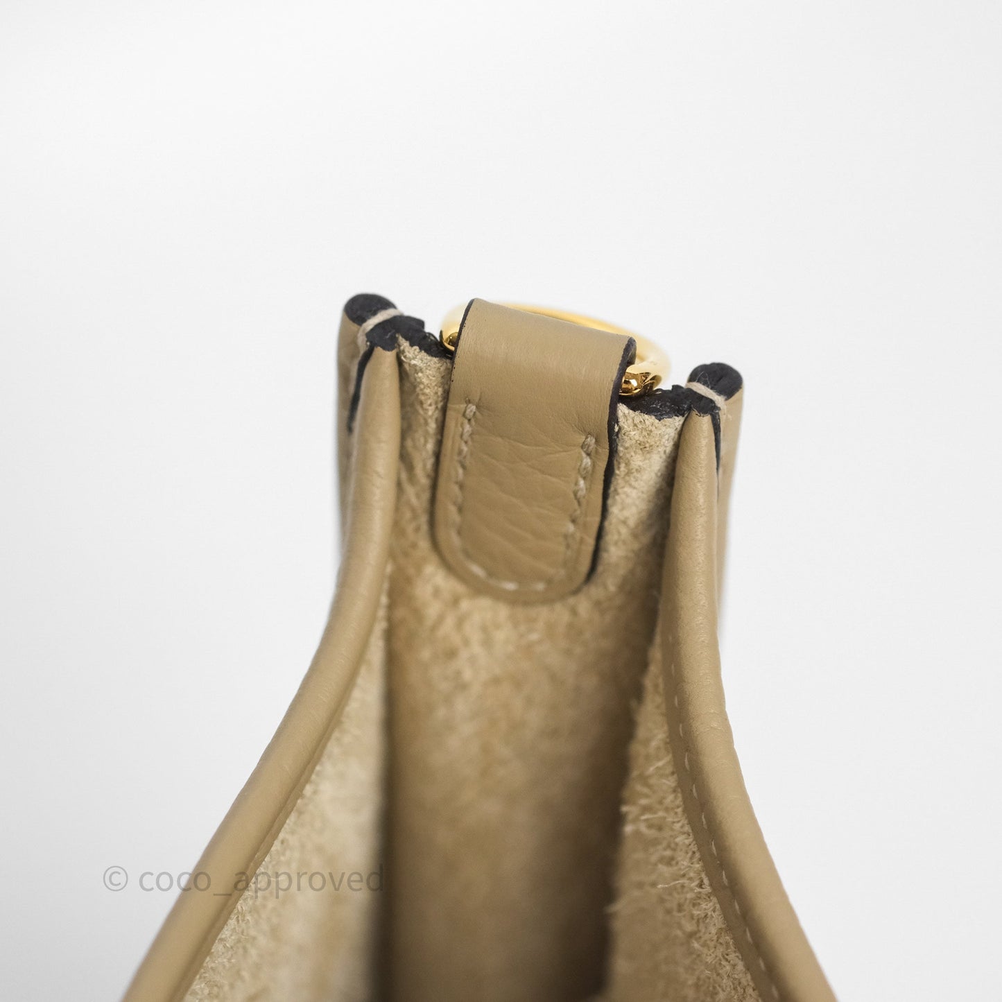 Hermès Mini Evelyne 16 Trench Clemence Gold Hardware