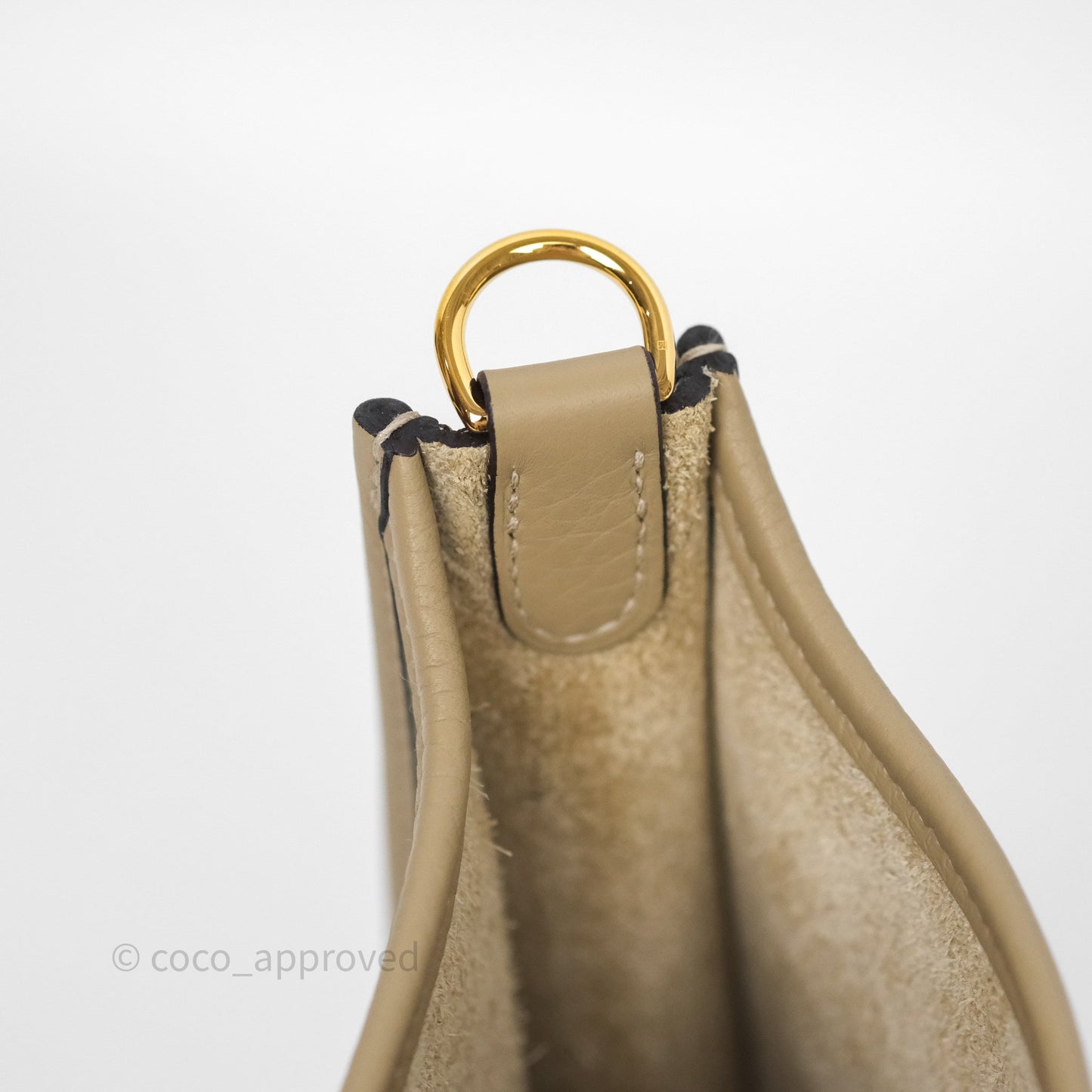 Hermès Mini Evelyne 16 Trench Clemence Gold Hardware