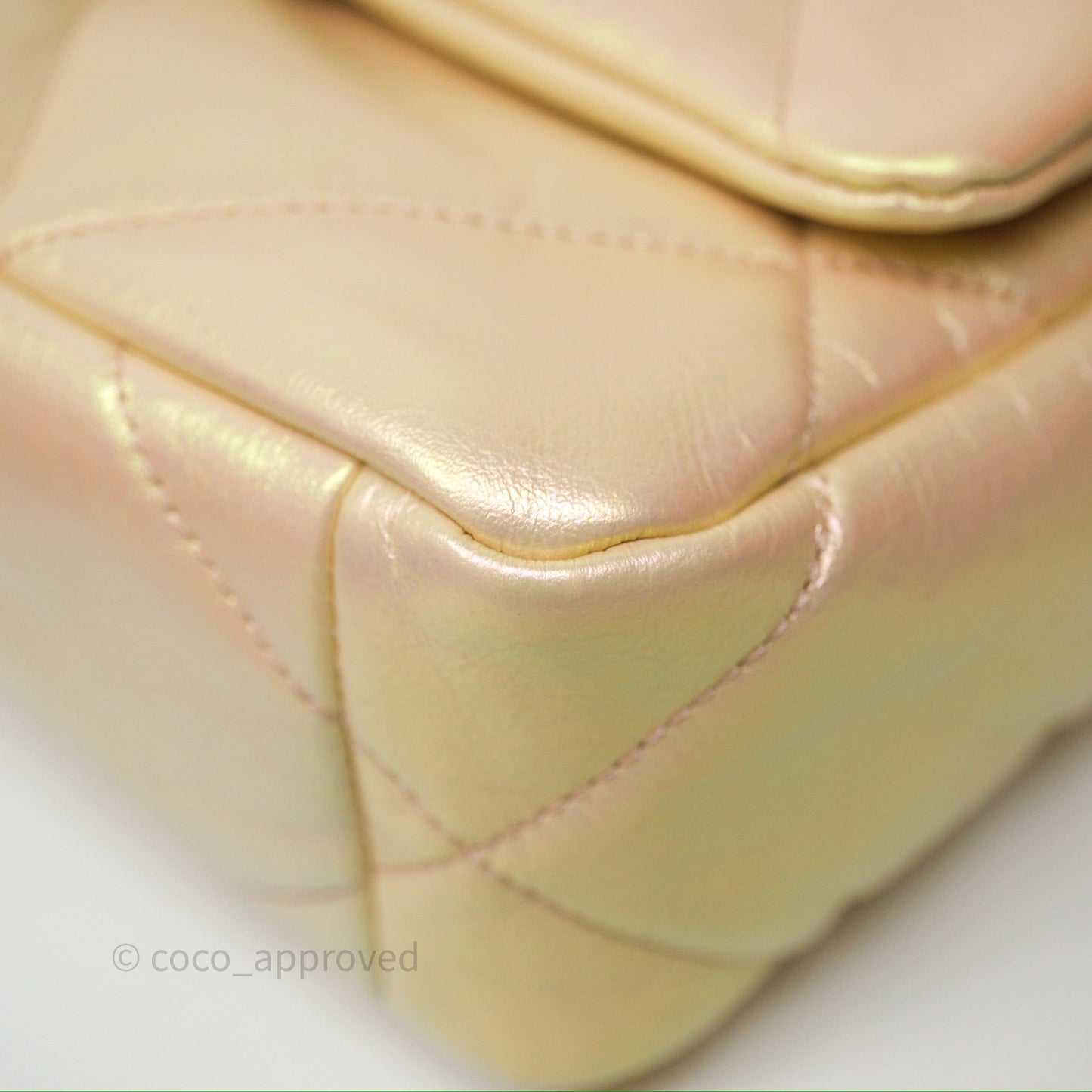 Chanel 19 Small Iridescent Pink Mixed Hardware