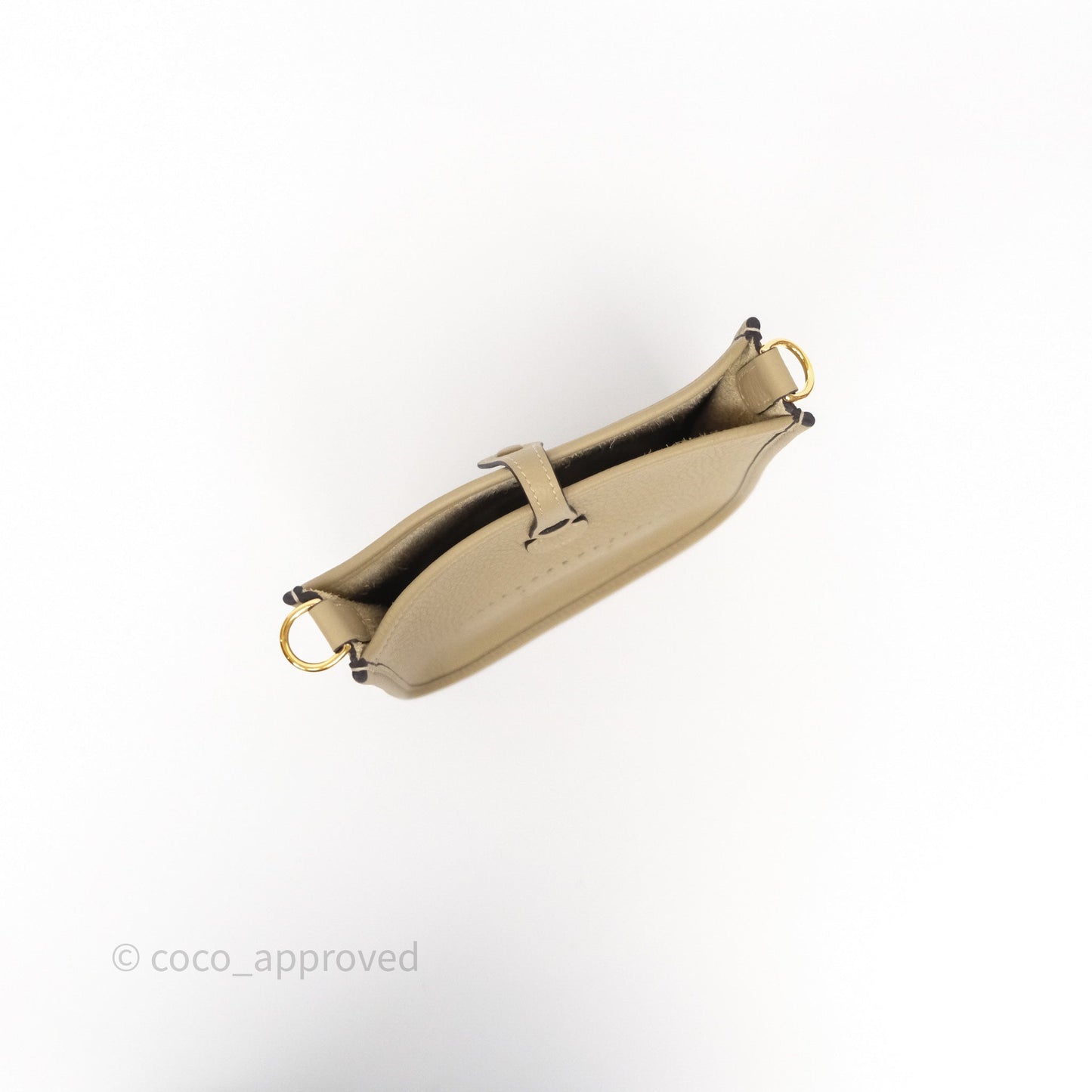 Hermès Mini Evelyne 16 Trench Clemence Gold Hardware