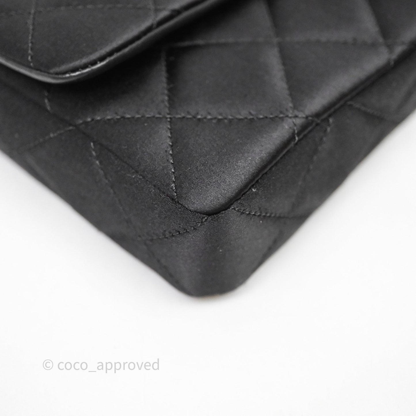 Chanel Pearl CC Clutch with Chain Black Velvet Gold Hardware