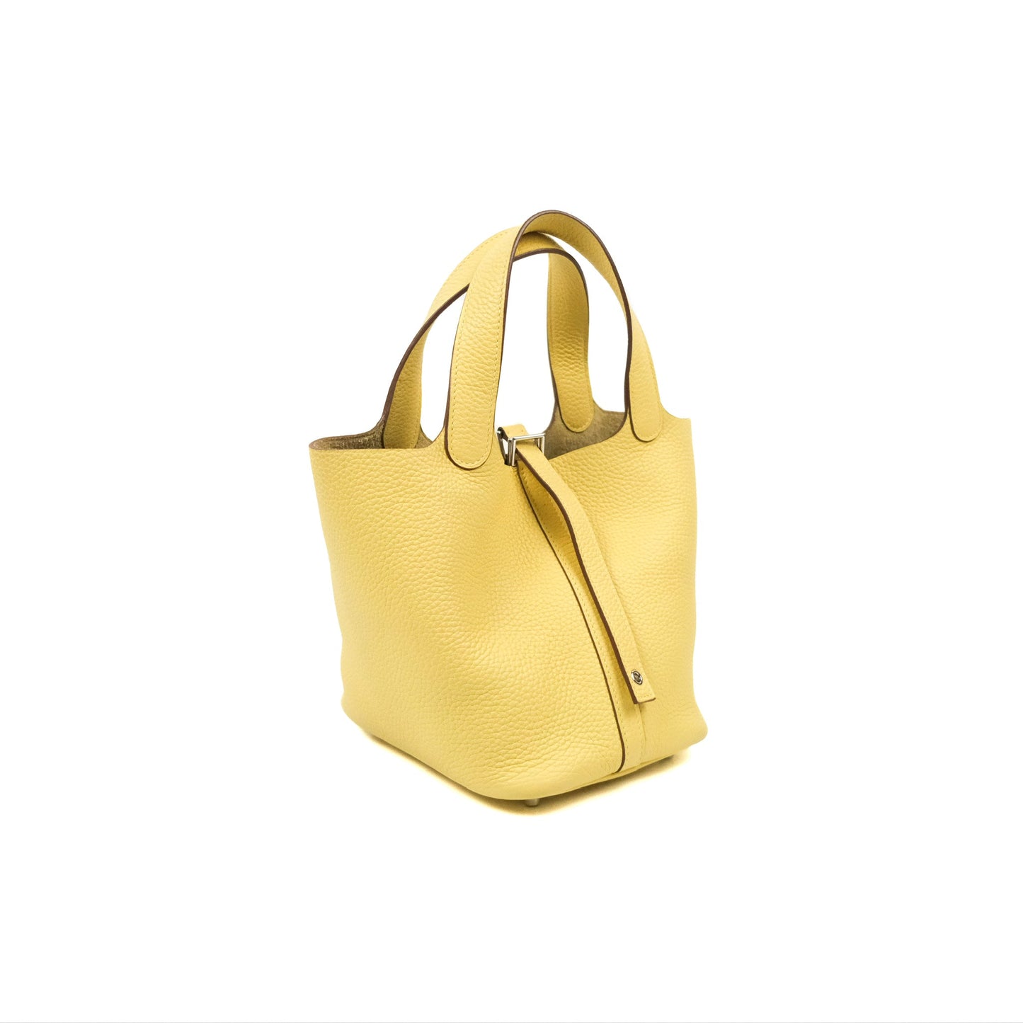 Hermès Picotin Lock 18 Jaune Poussin Taurillon Clemence Palladium Hardware