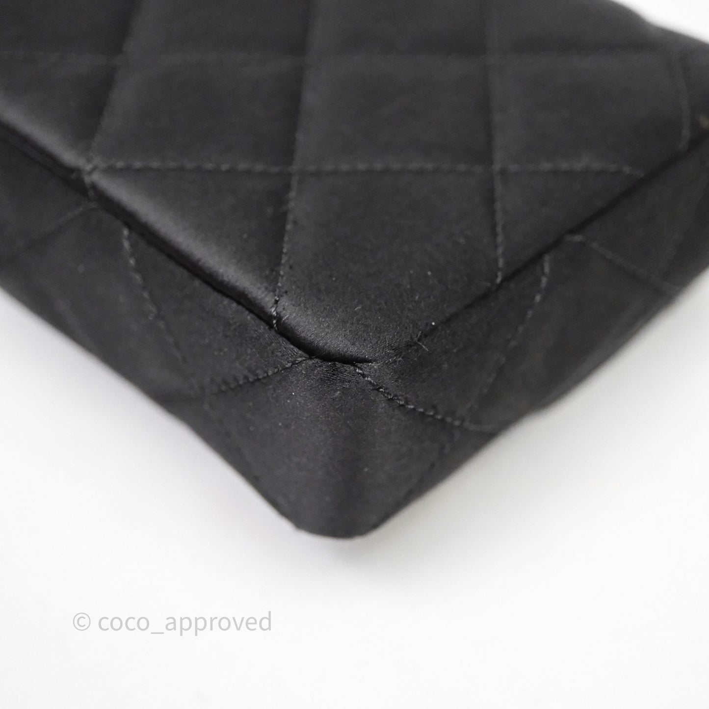 Chanel Pearl CC Clutch with Chain Black Velvet Gold Hardware