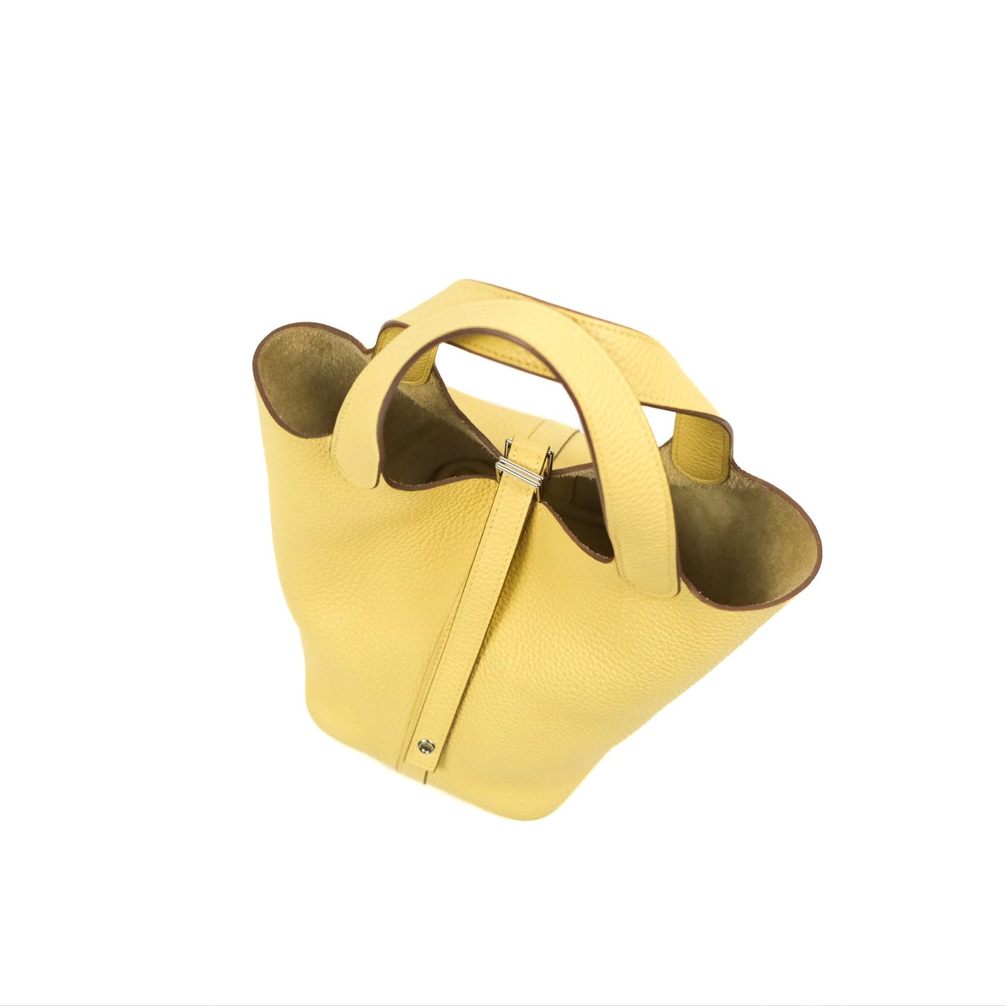 Hermès Picotin Lock 18 Jaune Poussin Taurillon Clemence Palladium Hardware