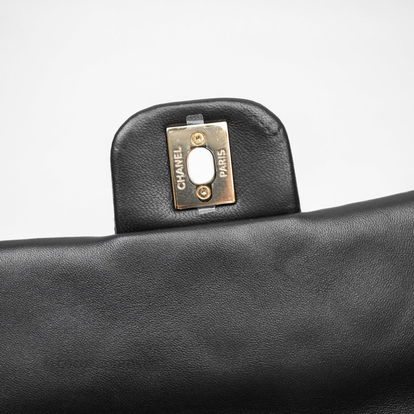 Chanel Pearl CC Clutch with Chain Black Velvet Gold Hardware