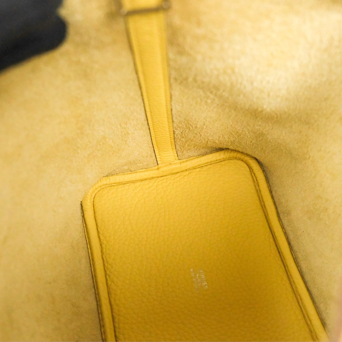 Hermès Picotin Lock 18 Jaune Poussin Taurillon Clemence Palladium Hardware