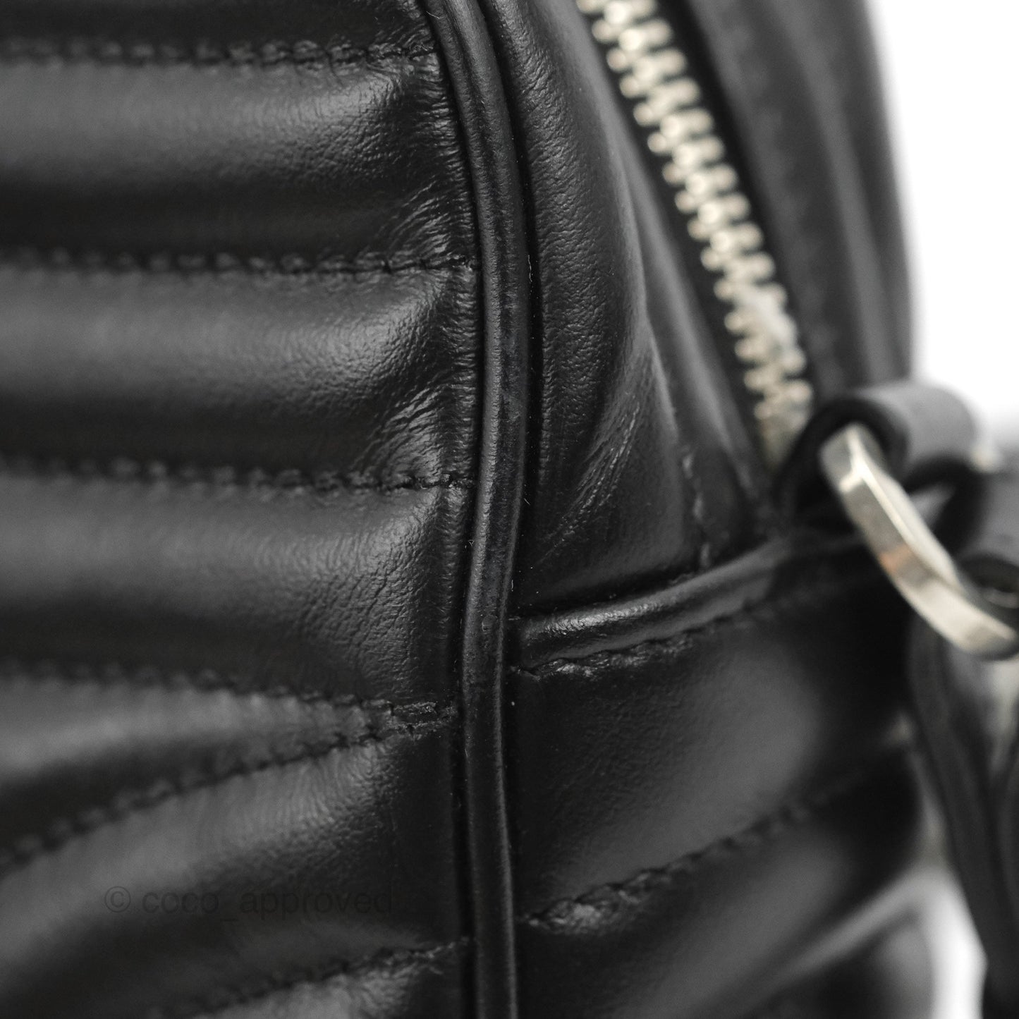 Prada Diagramme Shoulder Bag Black Calfskin