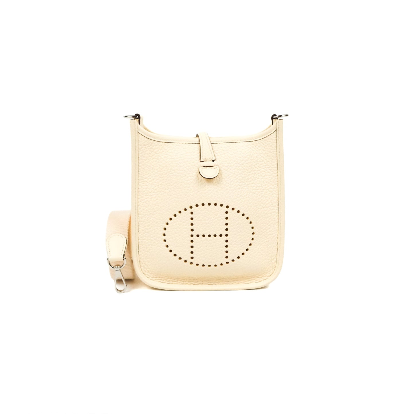 Hermès Mini Evelyne 16 Nata Clemence Palladium Hardware