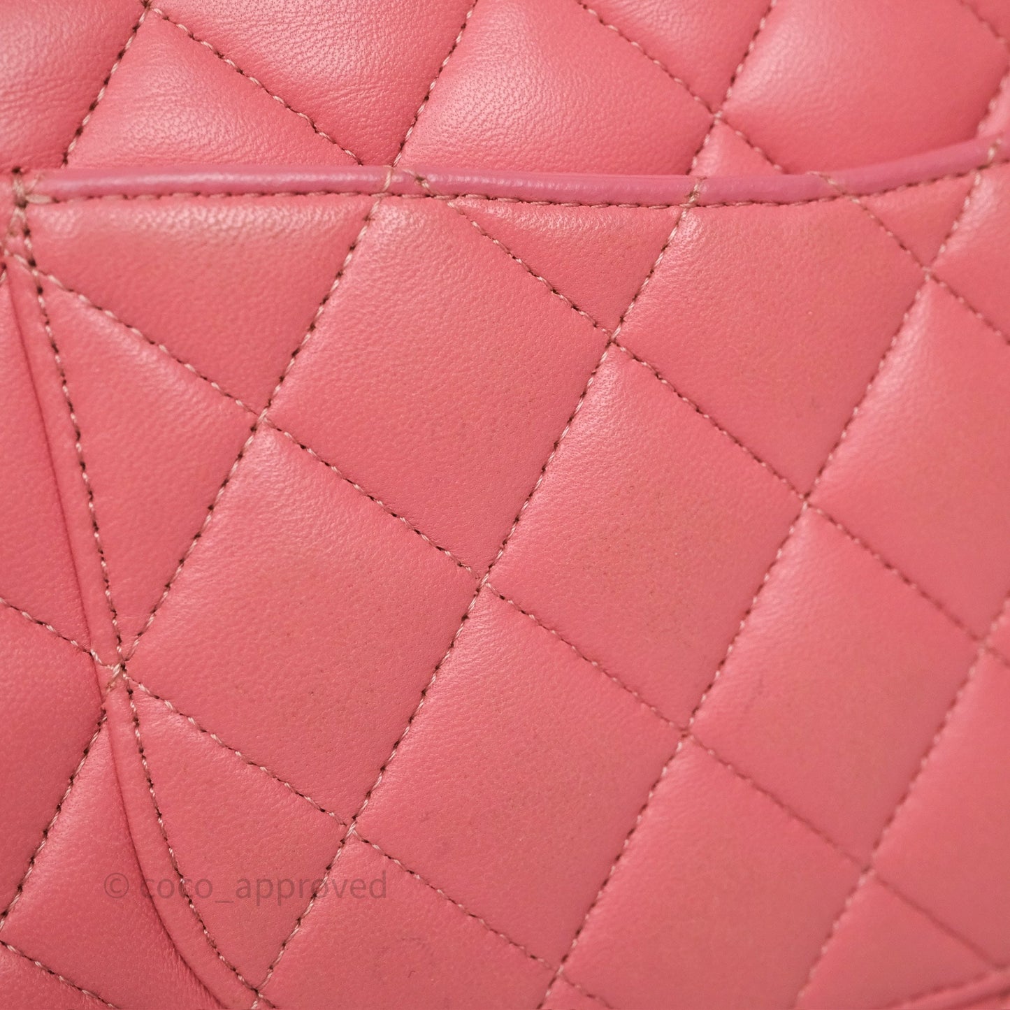 Chanel Classic M/L Medium Flap Quilted Pink Lambskin Silver Hardware