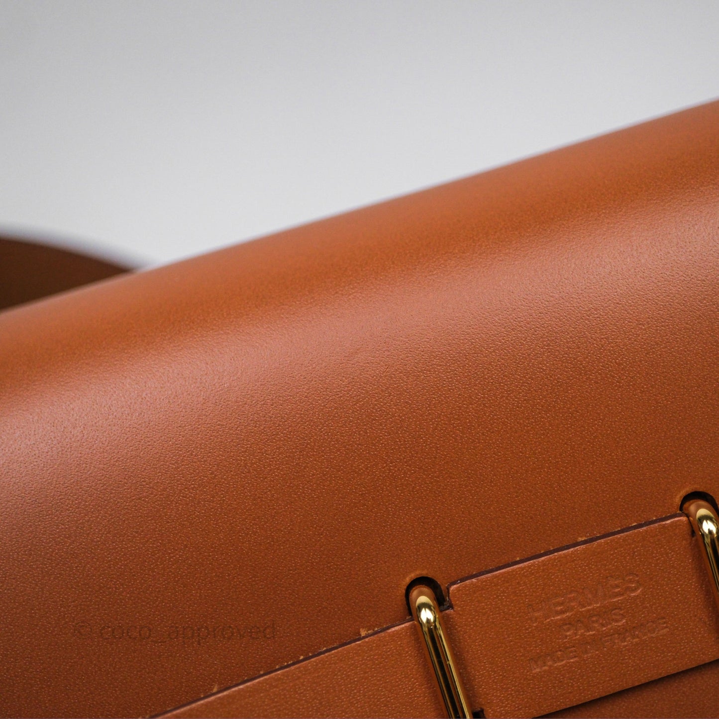 Hermes Mini Herbag 20 Ecru Beige/ Fauve 34 Gold Hardware