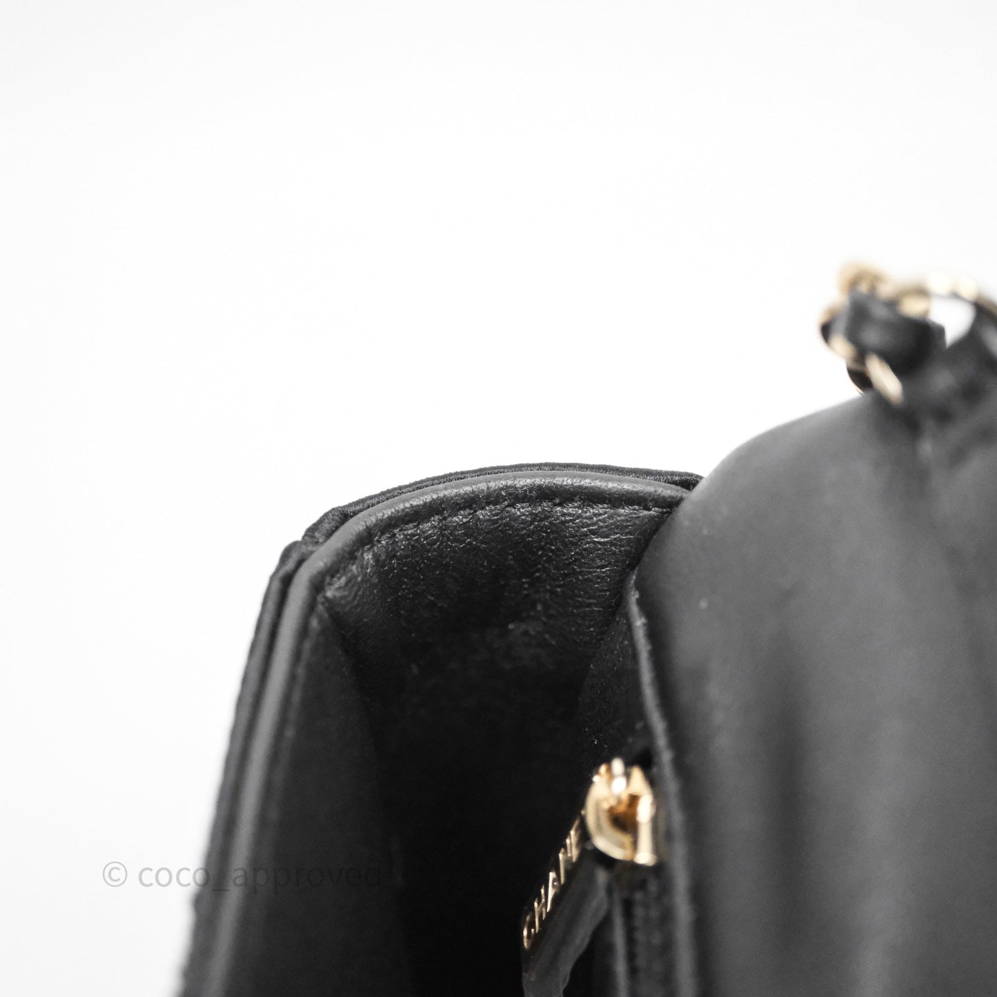 Chanel Pearl CC Clutch with Chain Black Velvet Gold Hardware