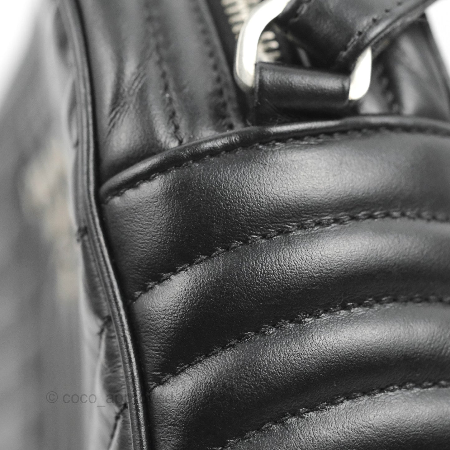 Prada Diagramme Shoulder Bag Black Calfskin