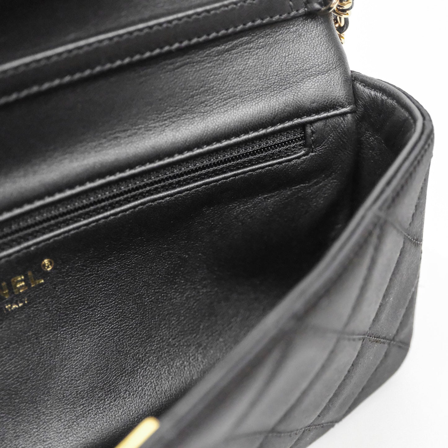 Chanel Pearl CC Clutch with Chain Black Velvet Gold Hardware