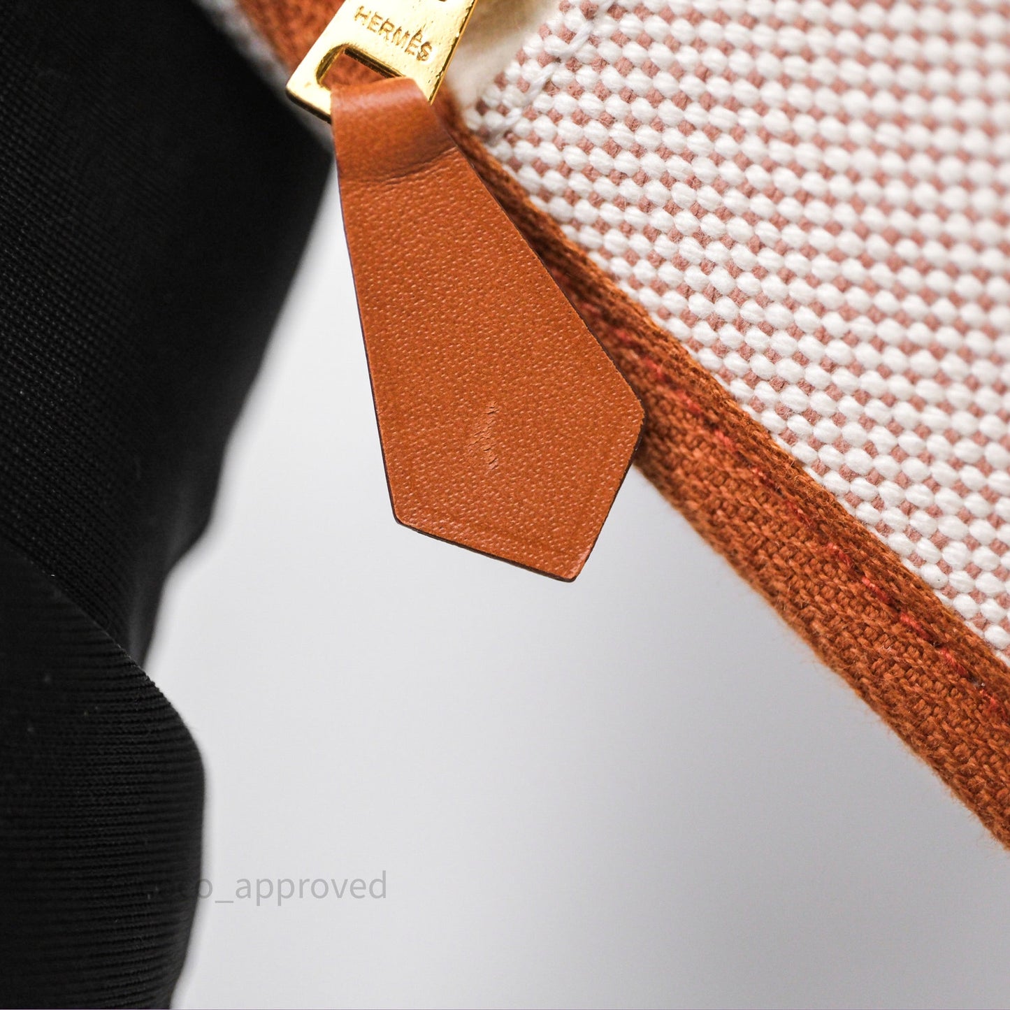 Hermes Mini Herbag 20 Ecru Beige/ Fauve 34 Gold Hardware