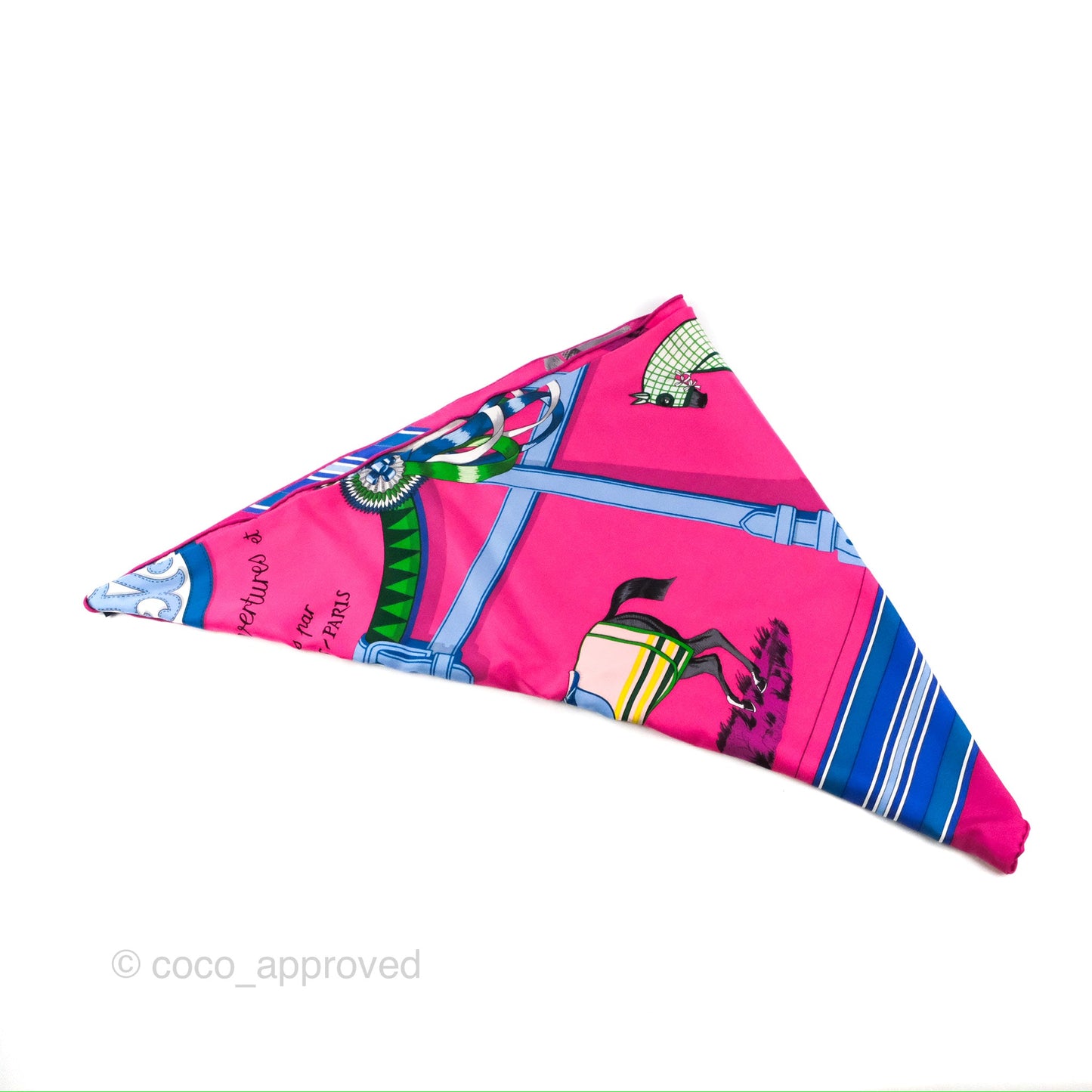 Hermès Silk Scarf Giant Triangle Couvertures et Tenues de Jour