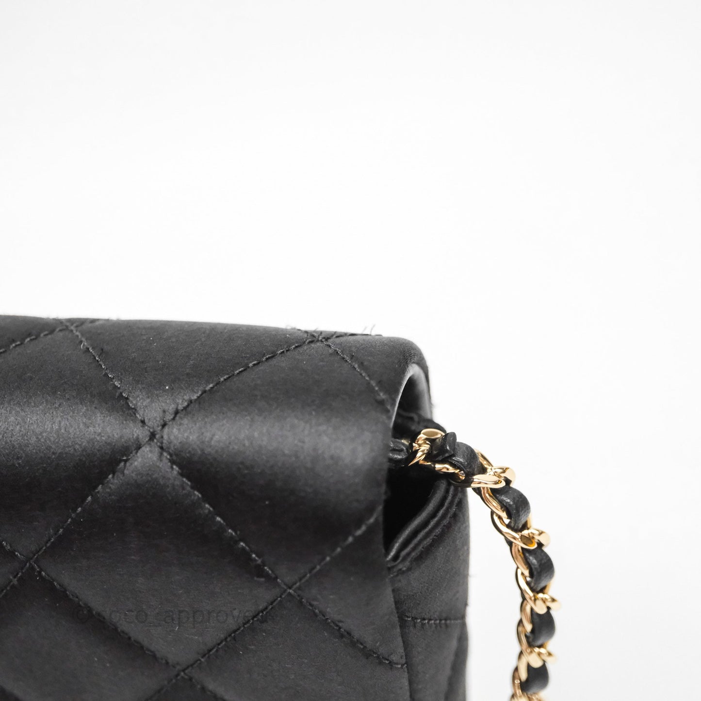 Chanel Pearl CC Clutch with Chain Black Velvet Gold Hardware