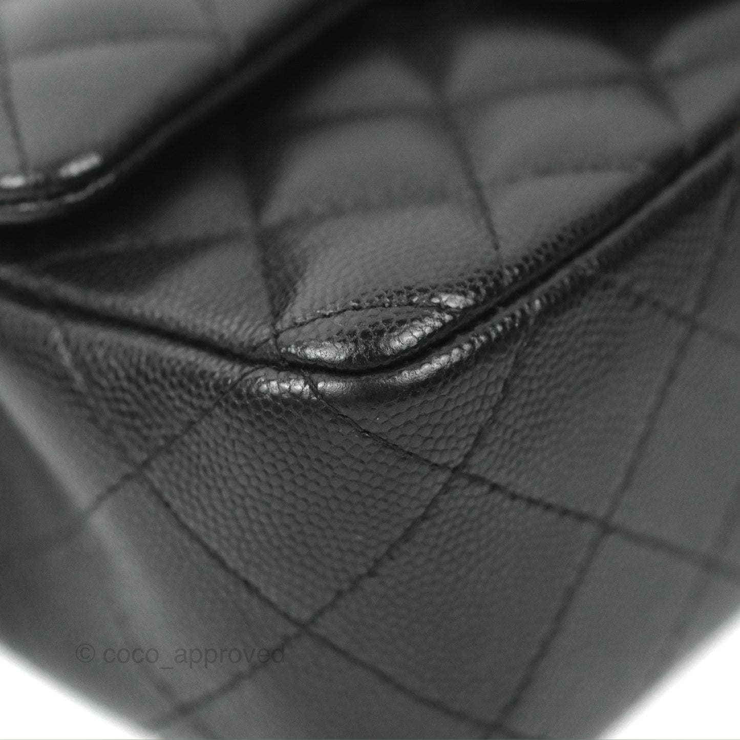 Chanel Quilted Mini Rectangular Flap Black Caviar Gold Hardware