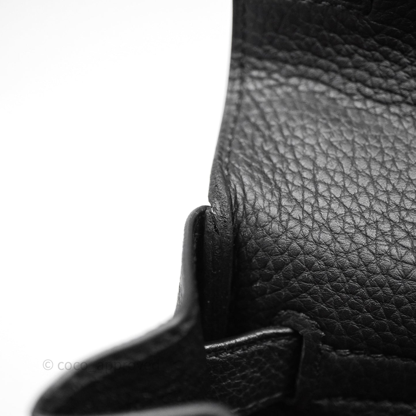 Hermès Retourne Kelly 28 Black Noir 89 Togo Gold Hardware