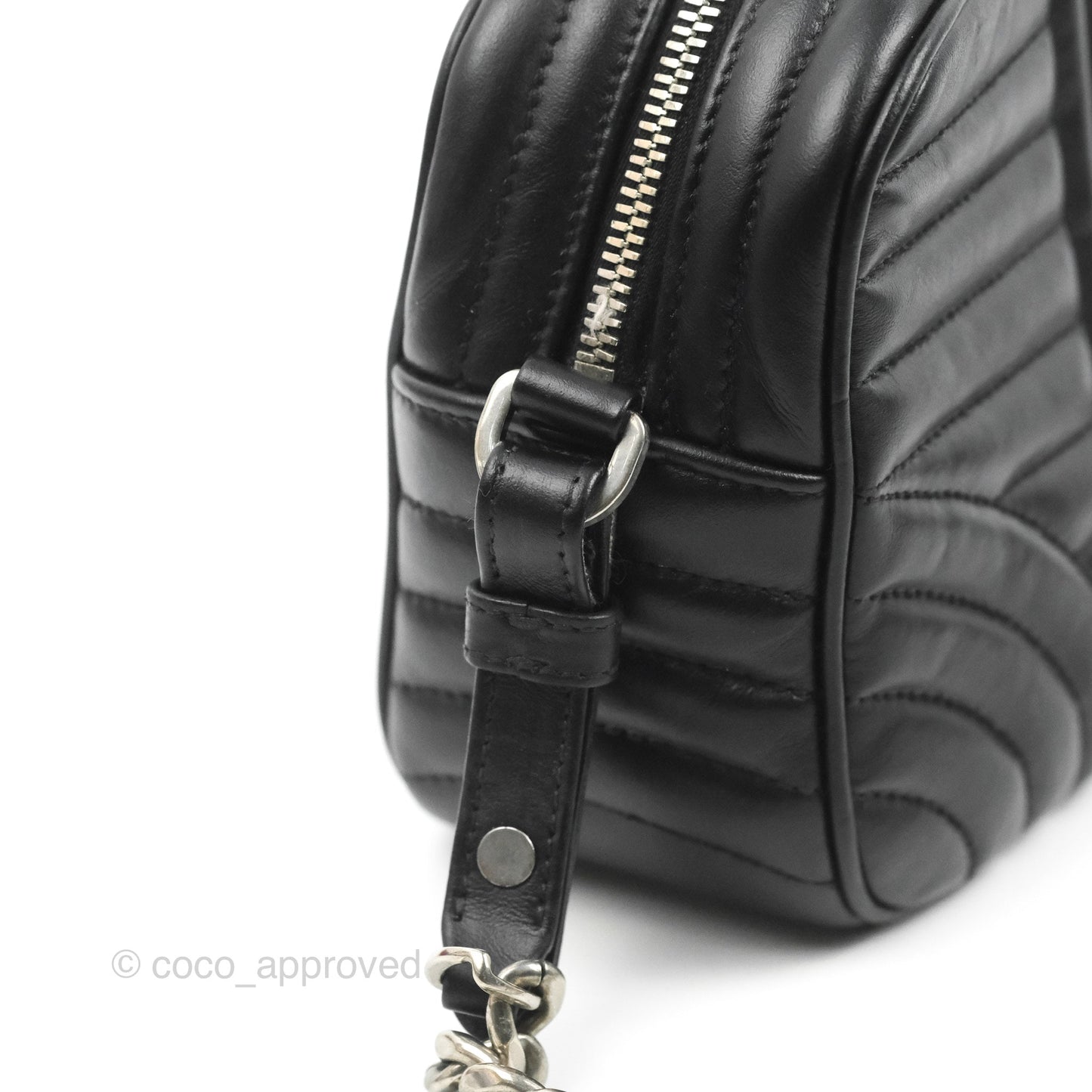 Prada Diagramme Shoulder Bag Black Calfskin