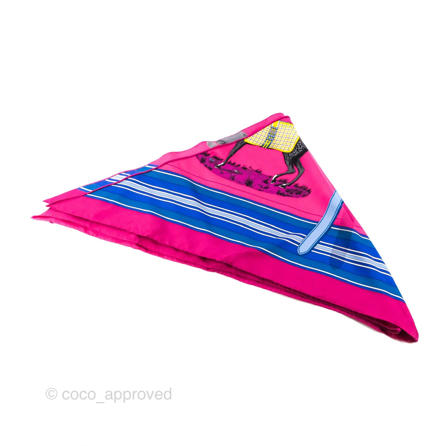 Hermès Silk Scarf Giant Triangle Couvertures et Tenues de Jour