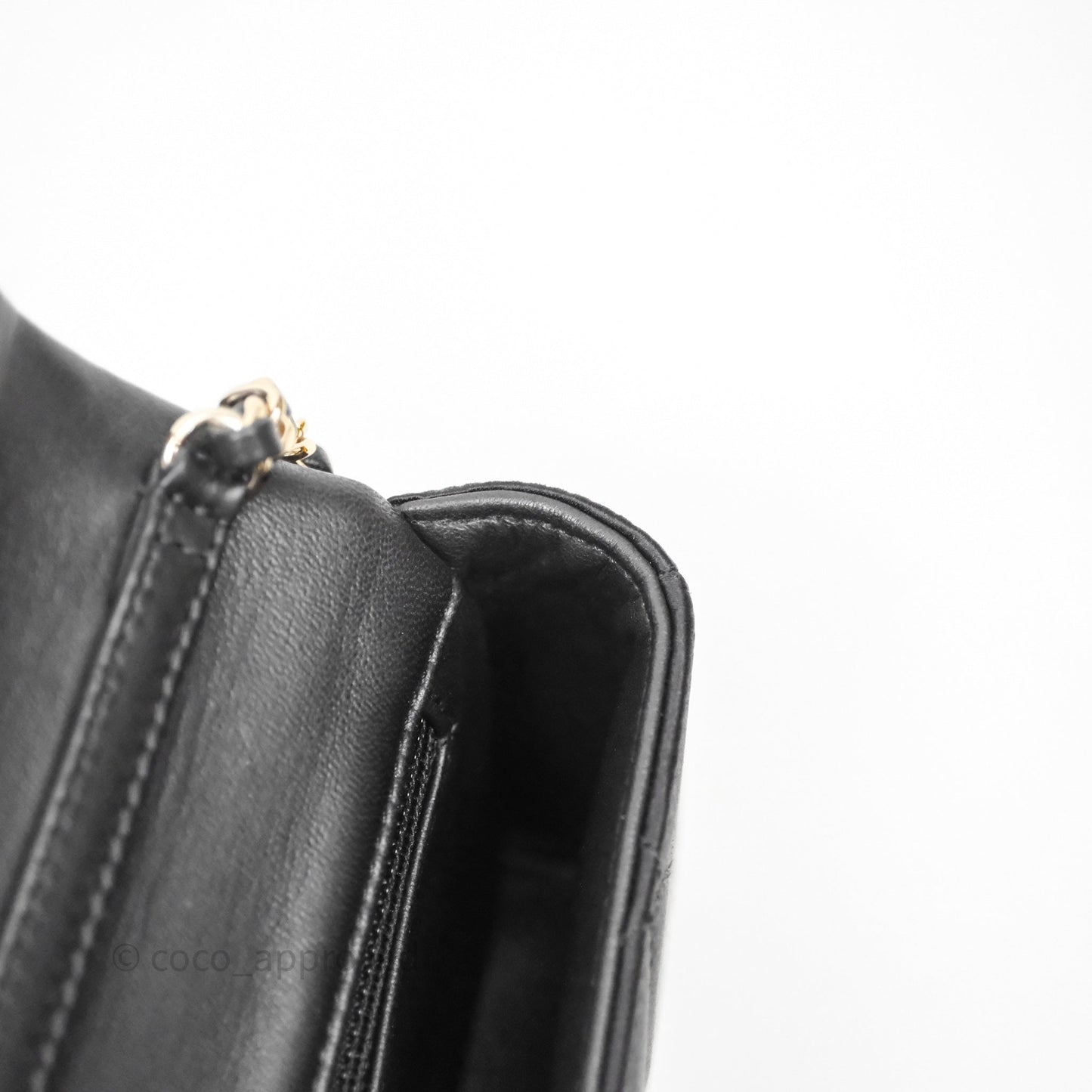 Chanel Pearl CC Clutch with Chain Black Velvet Gold Hardware