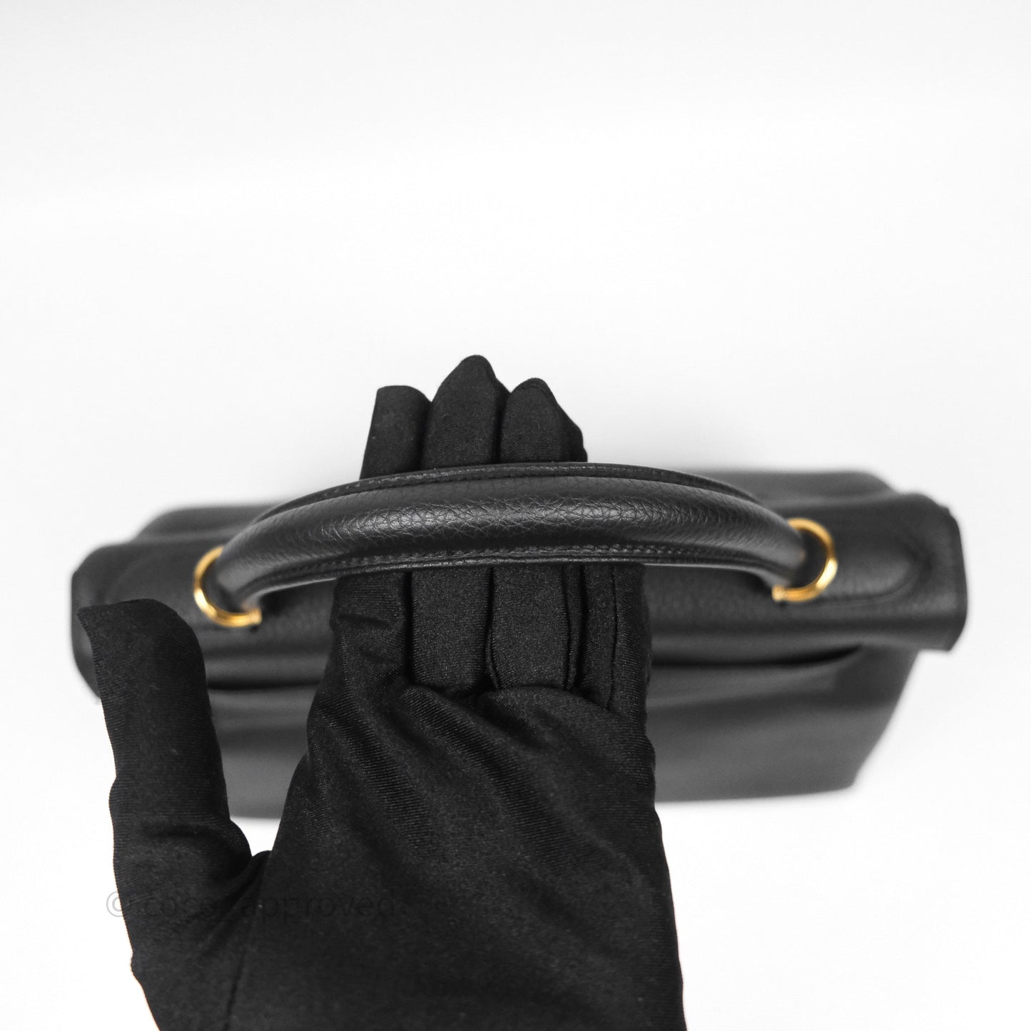 Hermès Retourne Kelly 28 Black Noir 89 Togo Gold Hardware