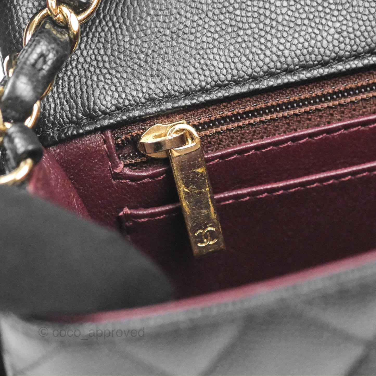Chanel Quilted Mini Rectangular Flap Black Caviar Gold Hardware