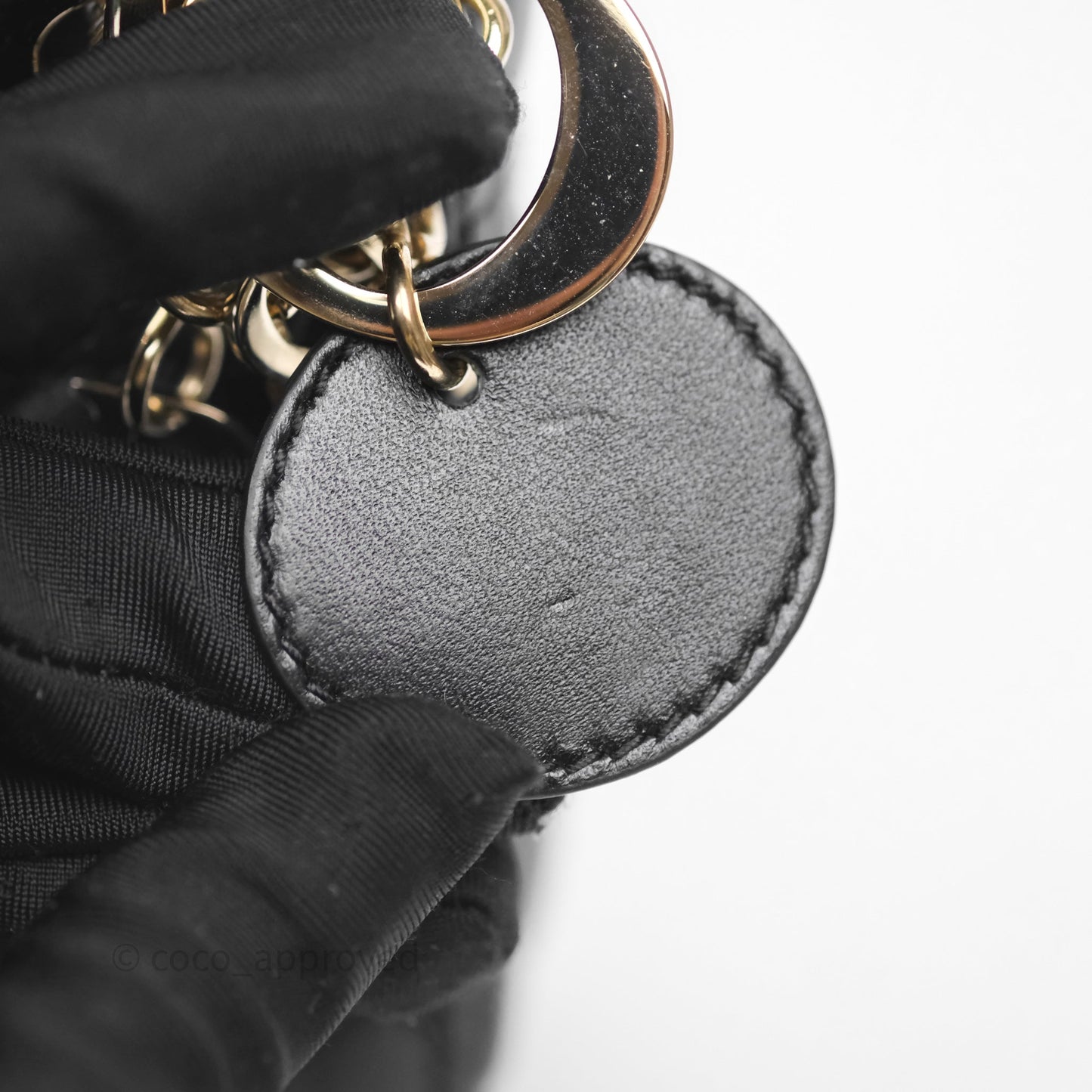 Christian Dior Micro Lady Dior Cannage Black Lambskin Gold Hardware