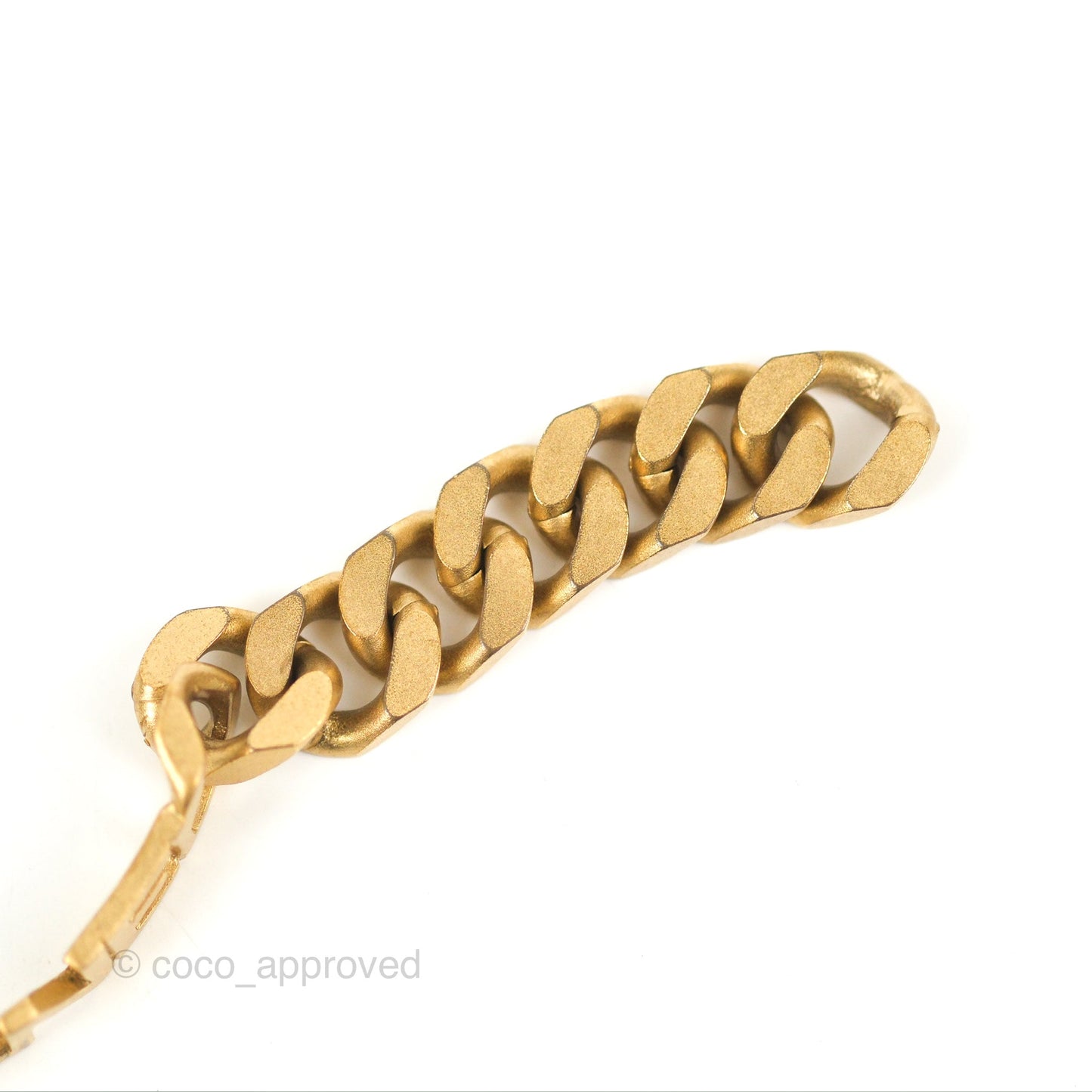 Chanel Chain Bracelet Aged Gold Tone 1C