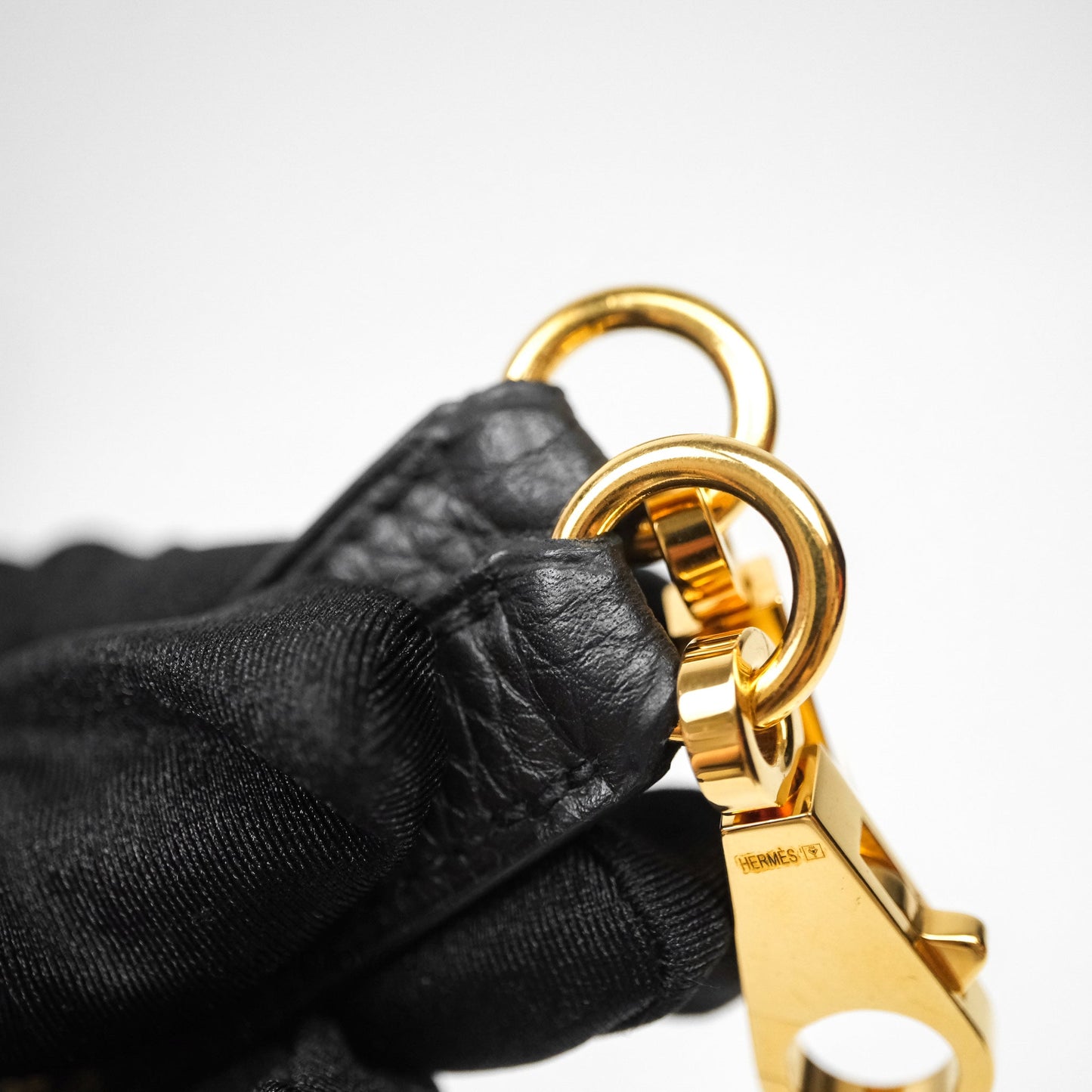 Hermès Retourne Kelly 28 Black Noir 89 Togo Gold Hardware