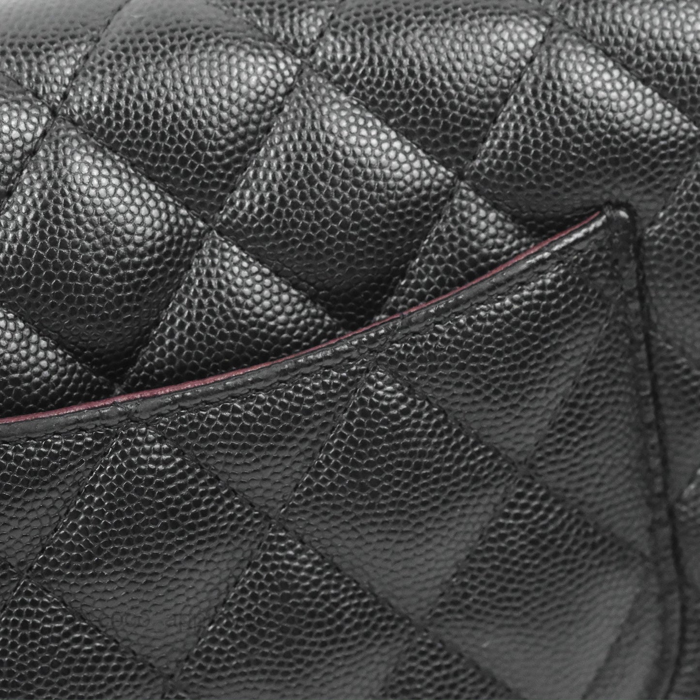 Chanel Quilted Mini Rectangular Flap Black Caviar Gold Hardware
