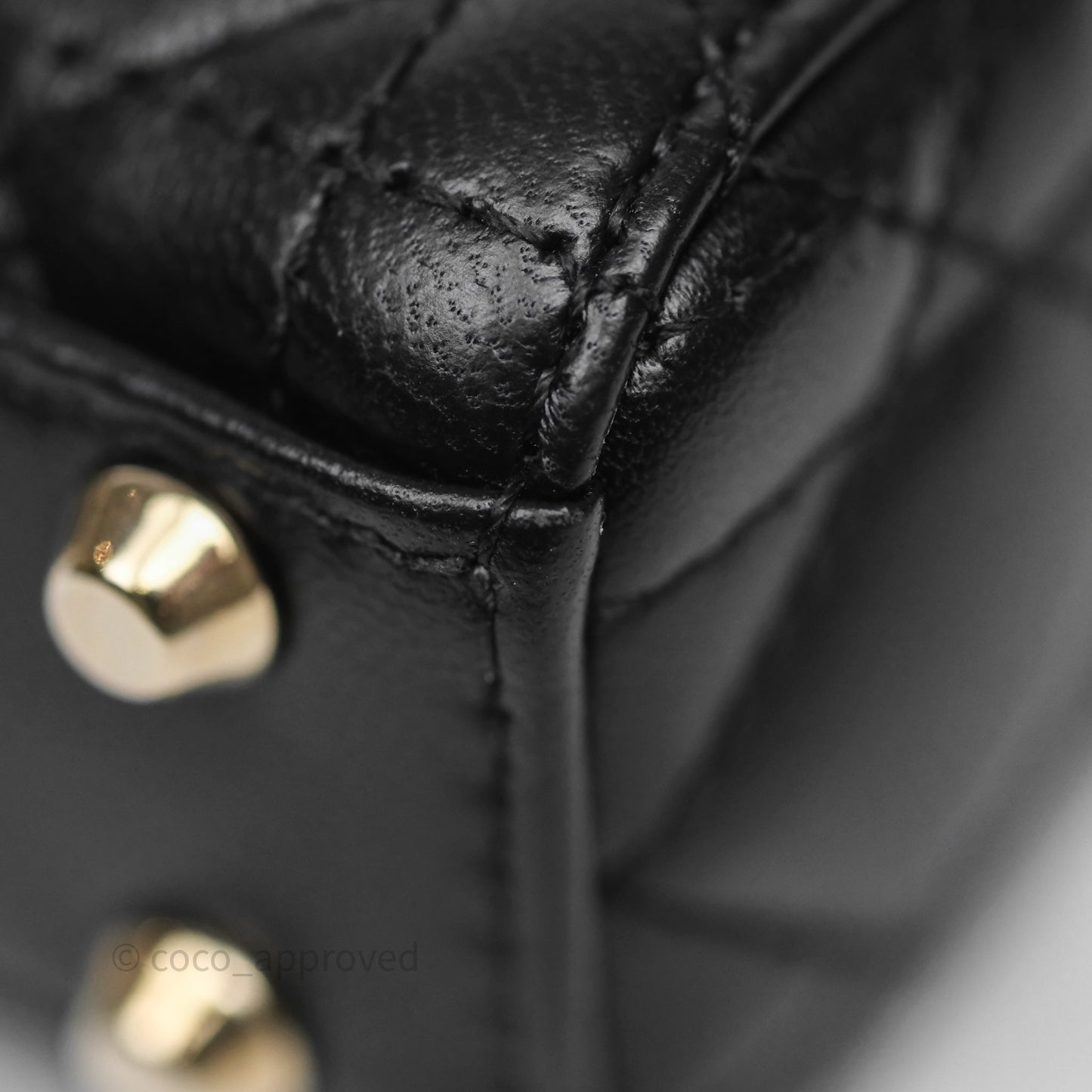 Christian Dior Micro Lady Dior Cannage Black Lambskin Gold Hardware