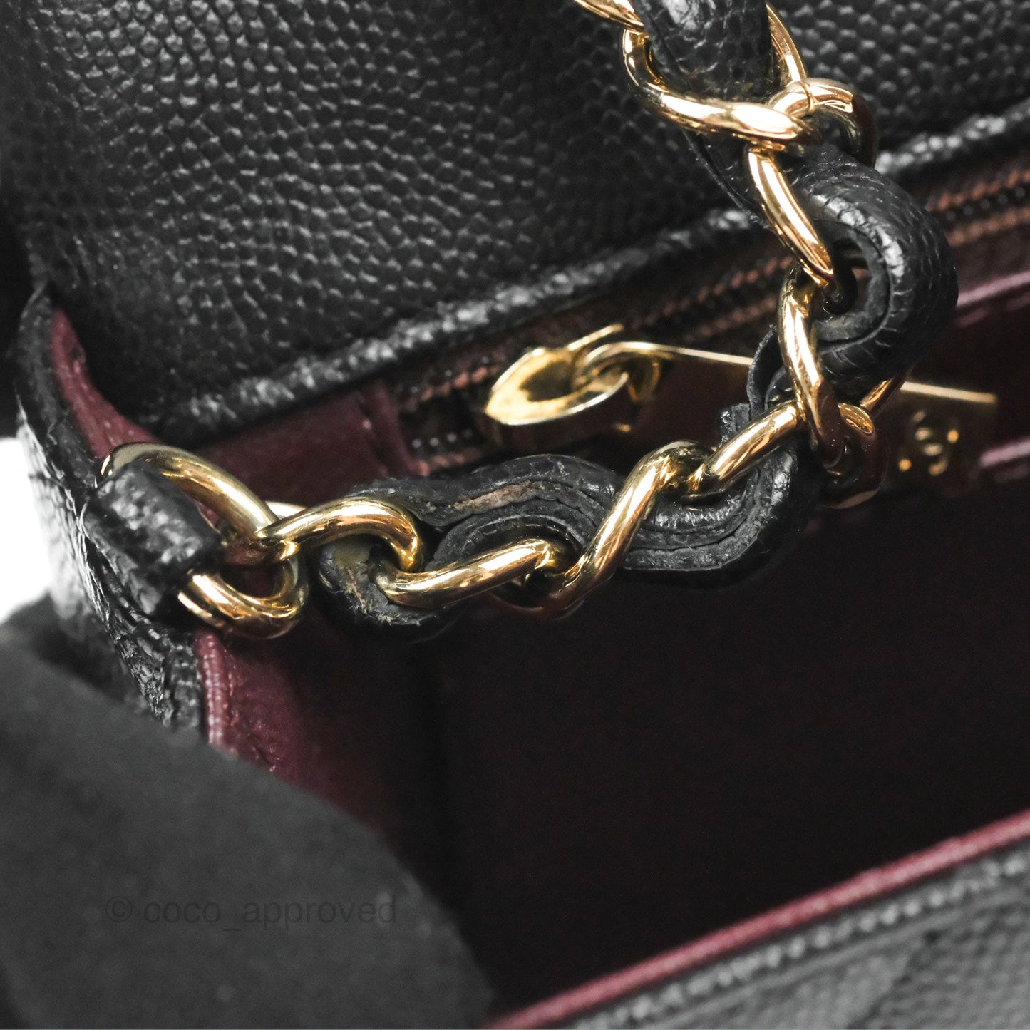 Chanel Quilted Mini Rectangular Flap Black Caviar Gold Hardware