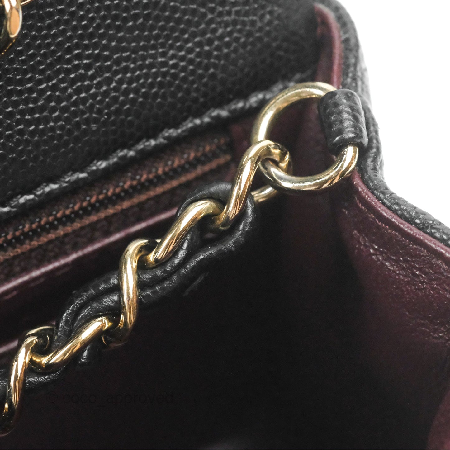 Chanel Quilted Mini Rectangular Flap Black Caviar Gold Hardware