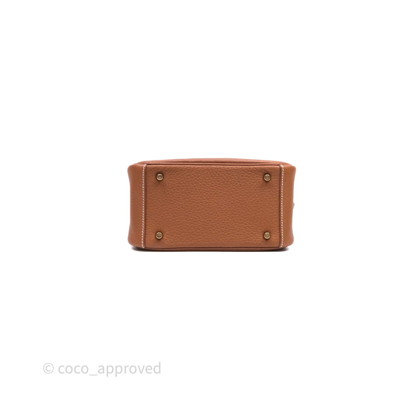 Hermès Mini Lindy 20 Gold 37 Clemence Gold Hardware