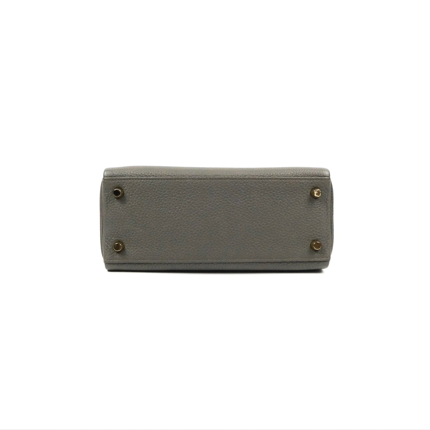Hermès Retourne Kelly 25 Gris Etain 8F Togo Gold Hardware